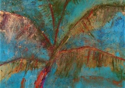 painting - delicate palm -acrylic on canvas