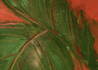 painting - palm leaves - acrylic on canvas