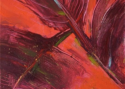 painting - acrylic on canvas - palm leaves